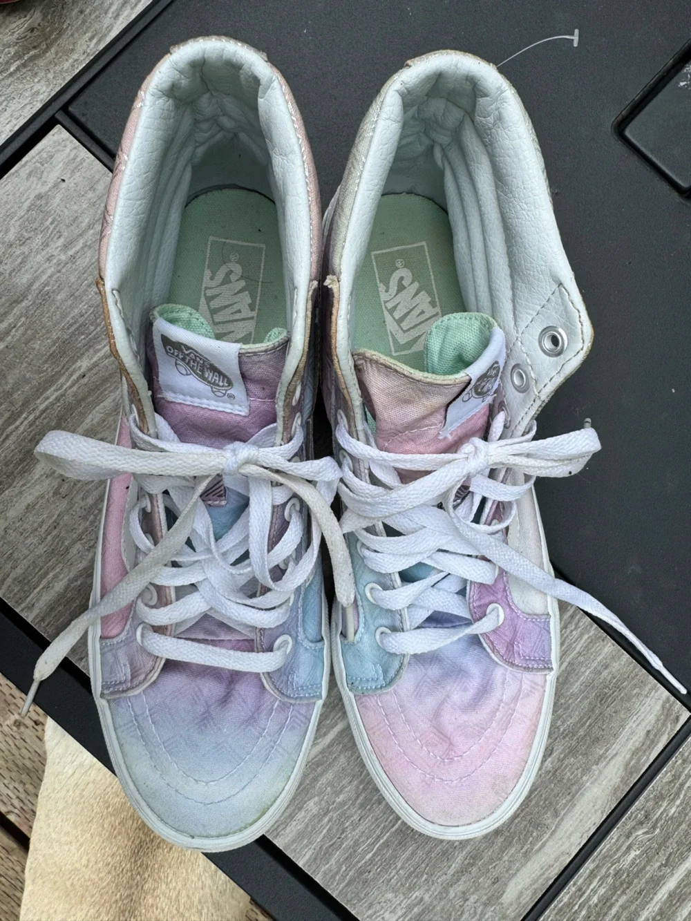 Vans High-Top Tie-Dye Pastel Sneakers - Pink, Blue, Purple